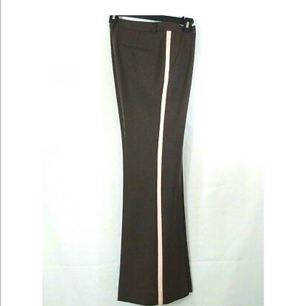 Theory Tuxedo Stripe Wool Flare Pants